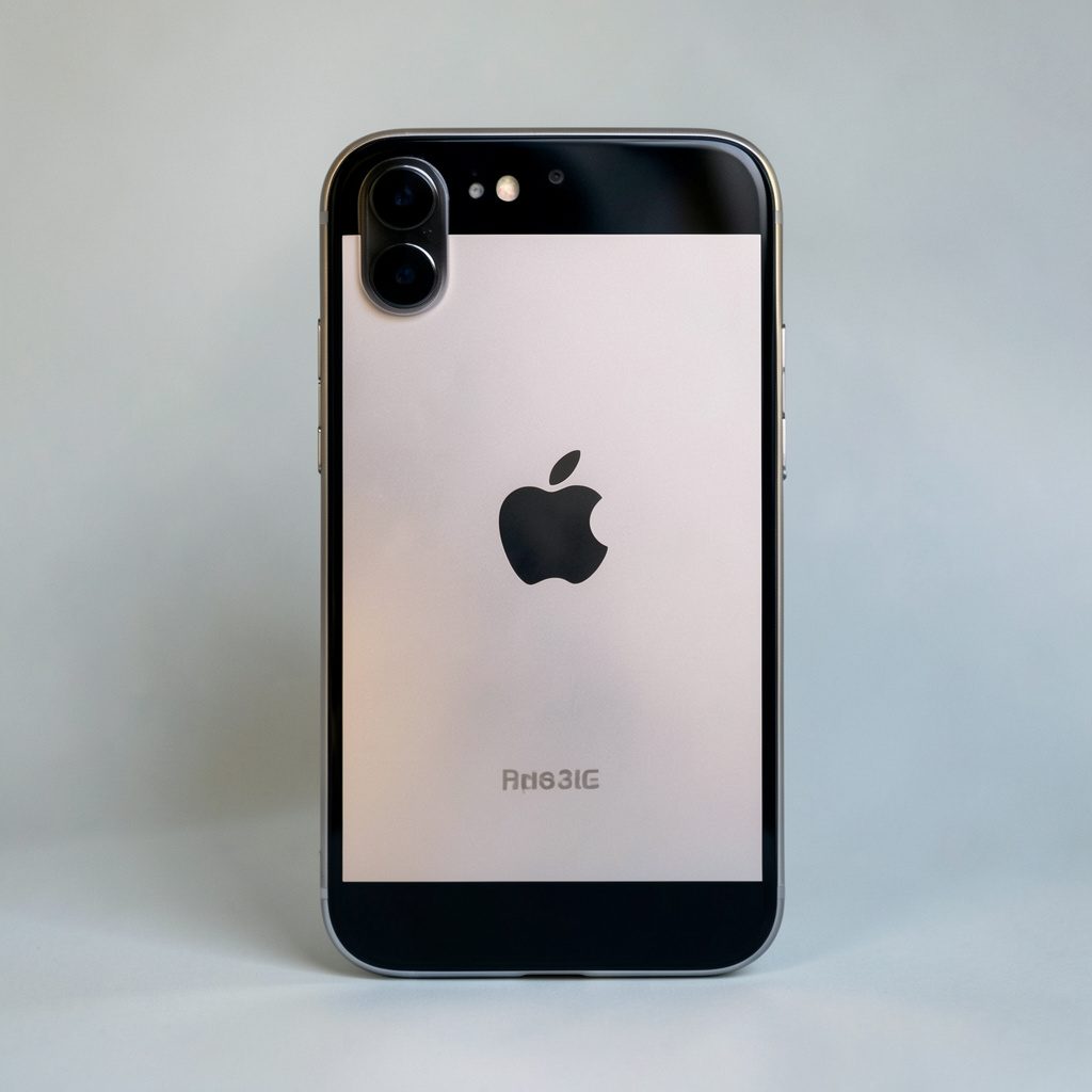 A matte black smartphone with a glossy screen resting on a dark surface, moody and minimal